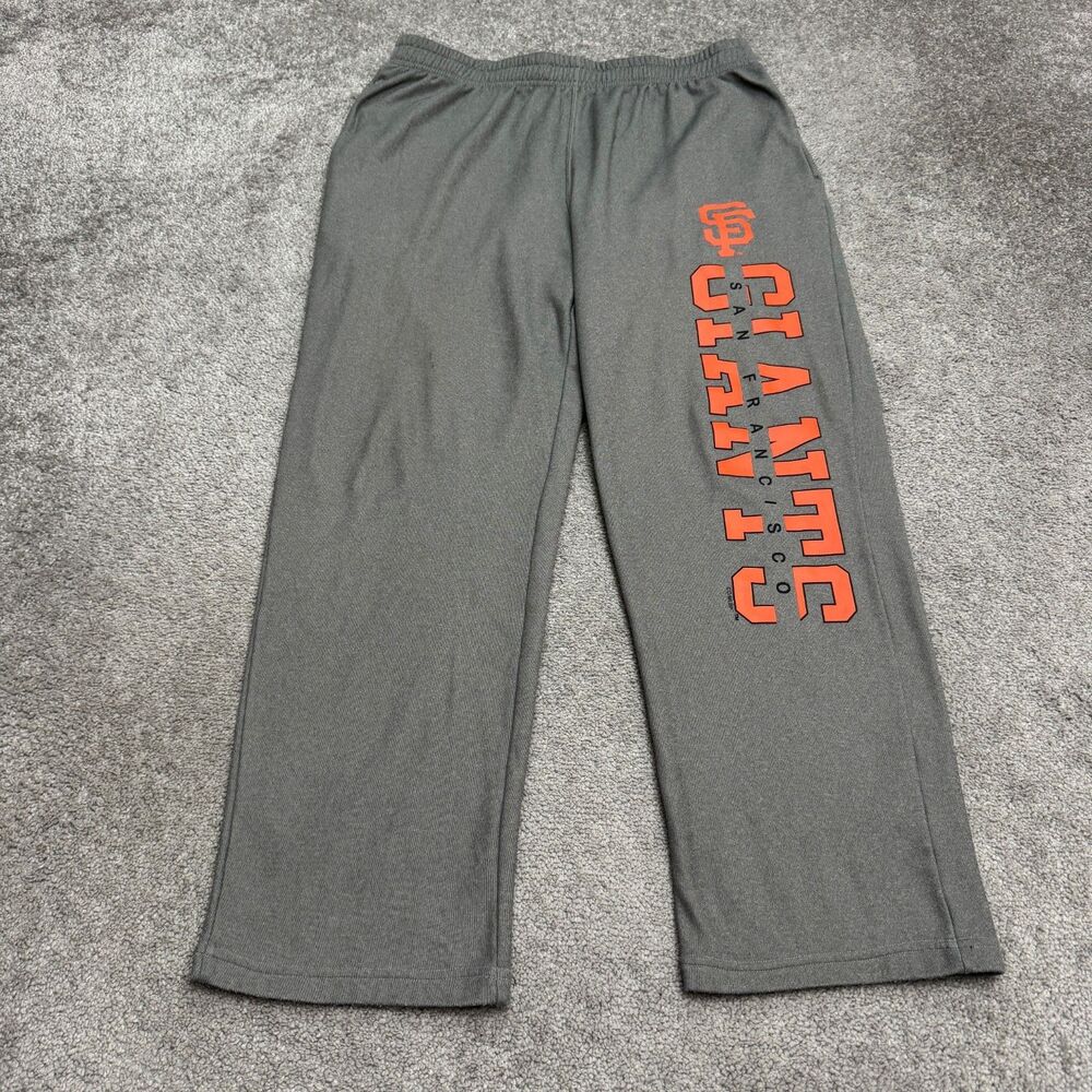 Genuine Merchandise San Francisco Giants MLP Sweatpants Mens Medium Gray Orange
